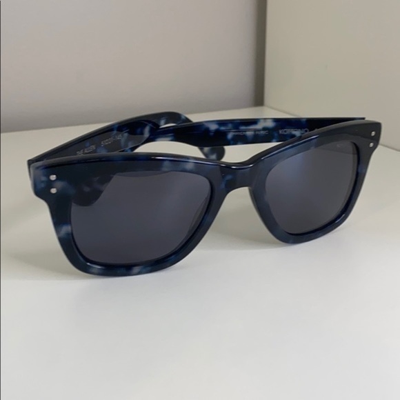 Allen Indigo Demi New Sunglasses blue rectangular frame main image 15